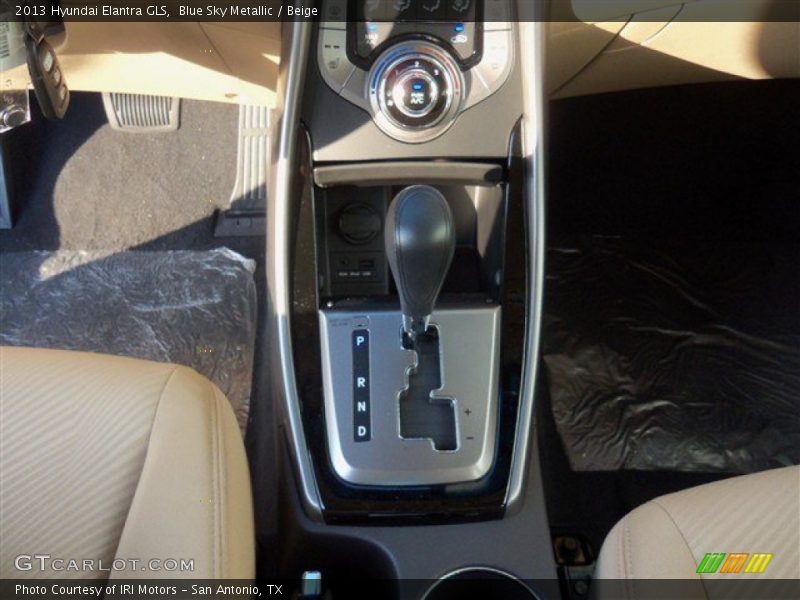 Blue Sky Metallic / Beige 2013 Hyundai Elantra GLS