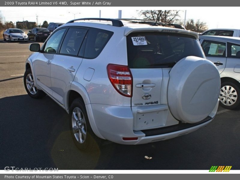 Super White / Ash Gray 2009 Toyota RAV4 Limited V6 4WD