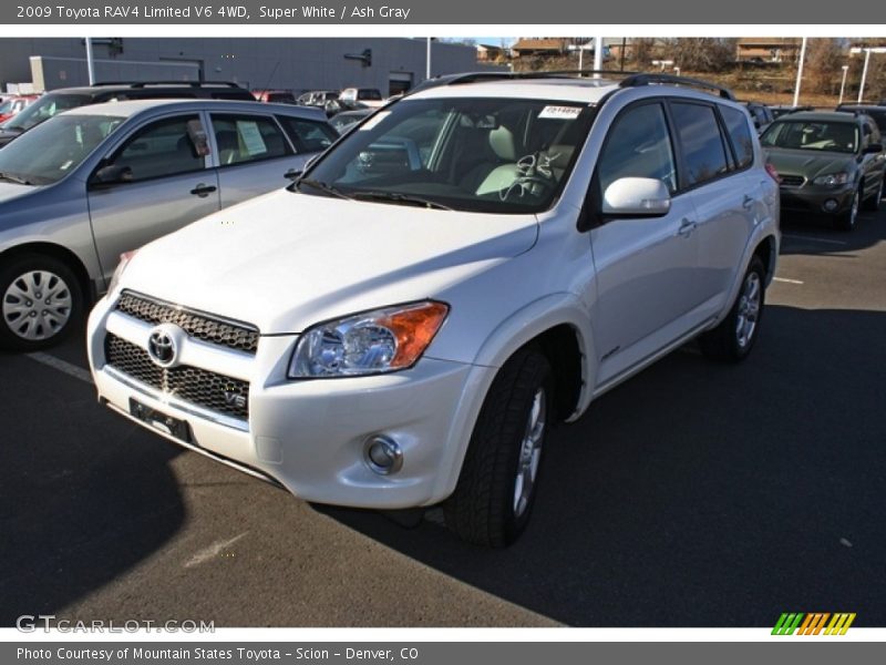 Super White / Ash Gray 2009 Toyota RAV4 Limited V6 4WD