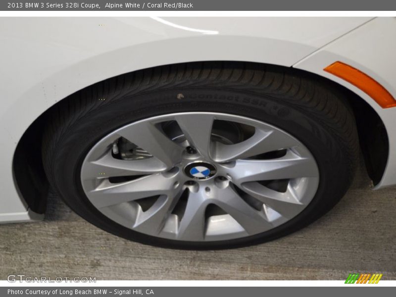 Alpine White / Coral Red/Black 2013 BMW 3 Series 328i Coupe