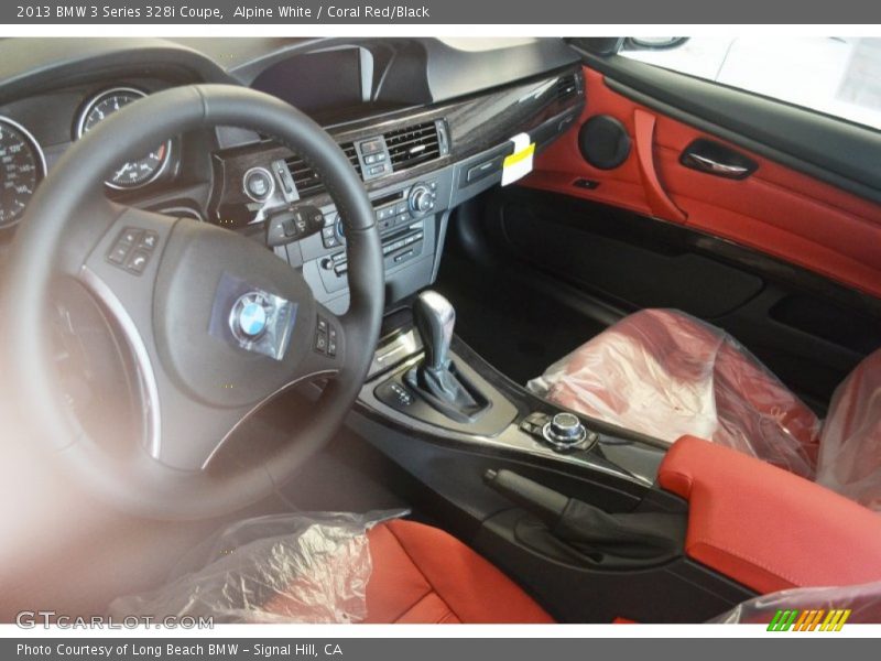Alpine White / Coral Red/Black 2013 BMW 3 Series 328i Coupe