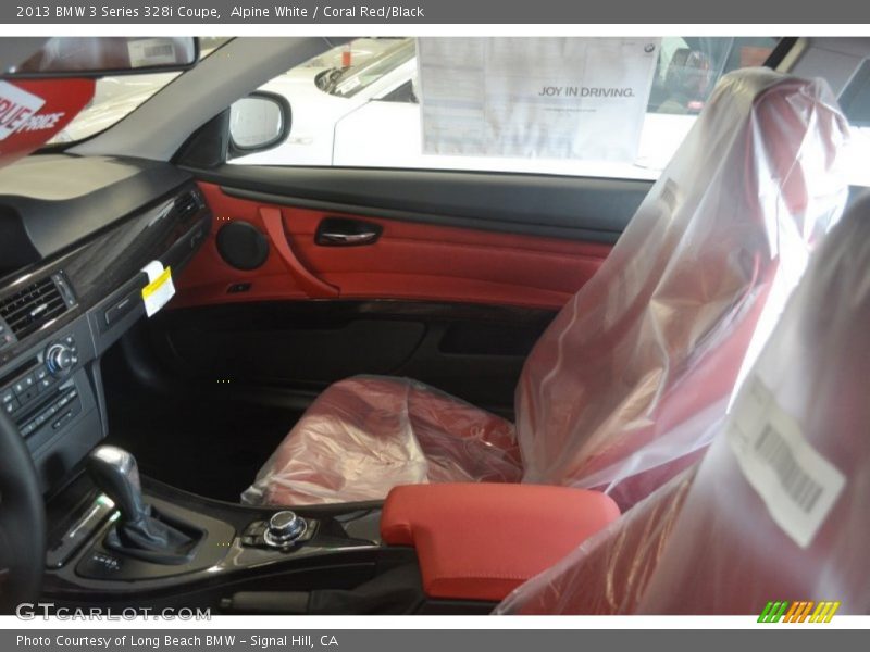 Alpine White / Coral Red/Black 2013 BMW 3 Series 328i Coupe