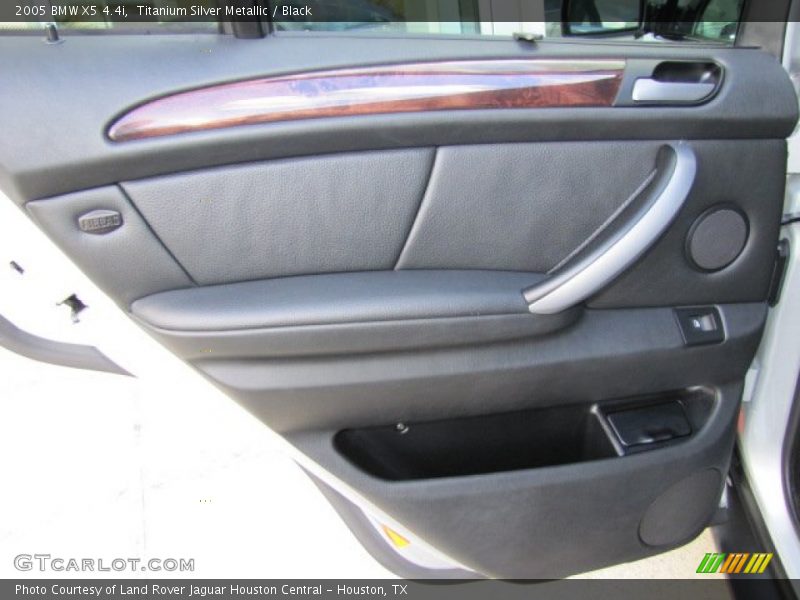 Titanium Silver Metallic / Black 2005 BMW X5 4.4i