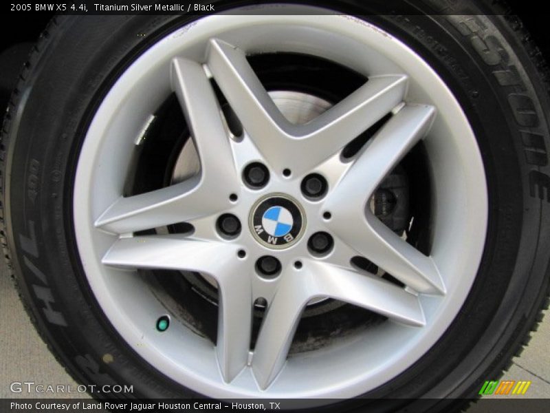 Titanium Silver Metallic / Black 2005 BMW X5 4.4i