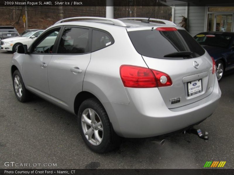 Silver Ice / Black 2009 Nissan Rogue SL AWD