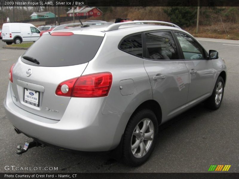 Silver Ice / Black 2009 Nissan Rogue SL AWD