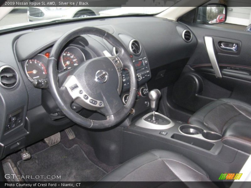 Silver Ice / Black 2009 Nissan Rogue SL AWD