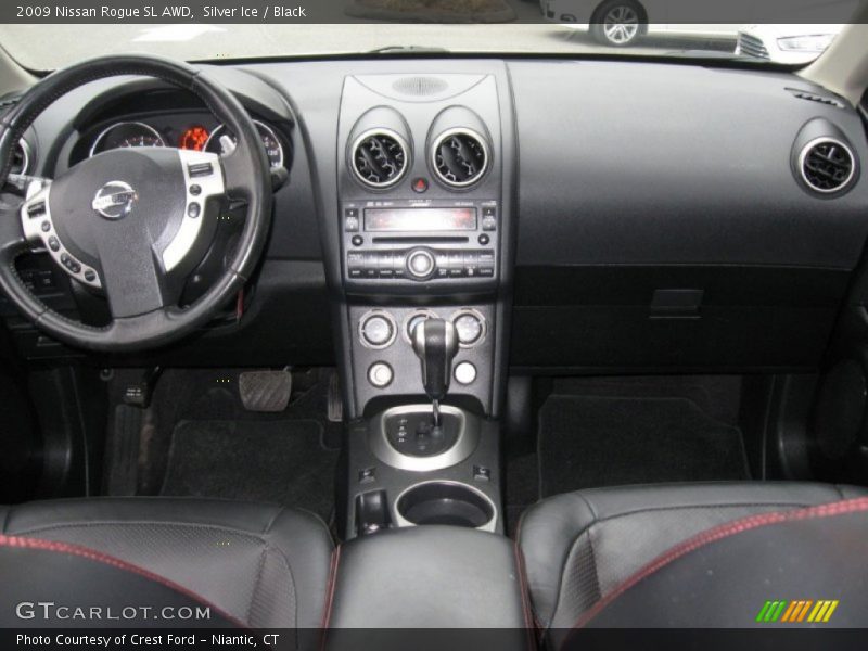 Silver Ice / Black 2009 Nissan Rogue SL AWD