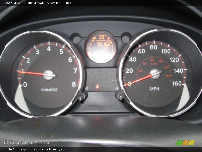 Silver Ice / Black 2009 Nissan Rogue SL AWD