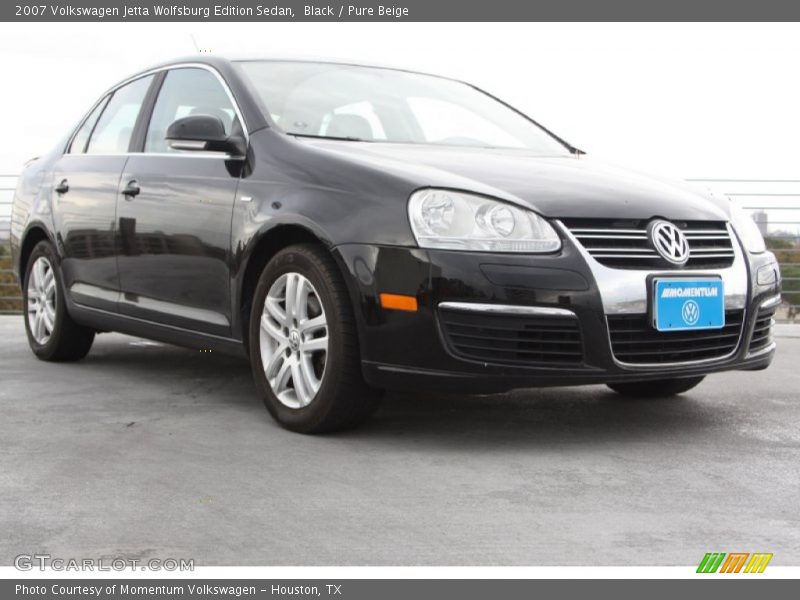 Black / Pure Beige 2007 Volkswagen Jetta Wolfsburg Edition Sedan