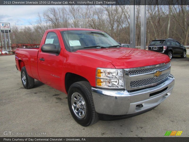 Victory Red / Dark Titanium 2013 Chevrolet Silverado 1500 LS Regular Cab 4x4