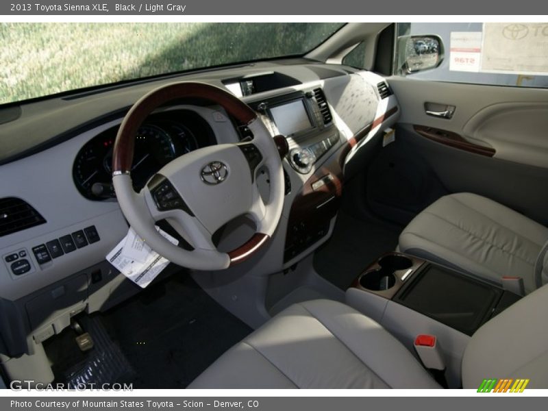 Black / Light Gray 2013 Toyota Sienna XLE