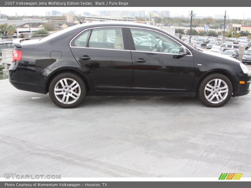 Black / Pure Beige 2007 Volkswagen Jetta Wolfsburg Edition Sedan