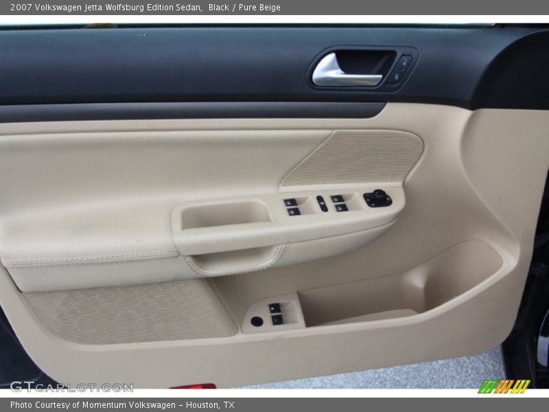Black / Pure Beige 2007 Volkswagen Jetta Wolfsburg Edition Sedan