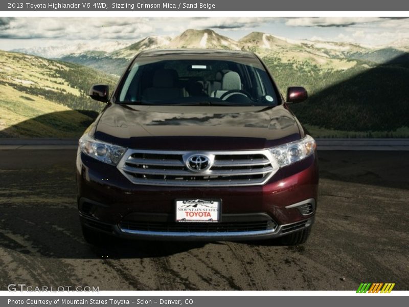 Sizzling Crimson Mica / Sand Beige 2013 Toyota Highlander V6 4WD