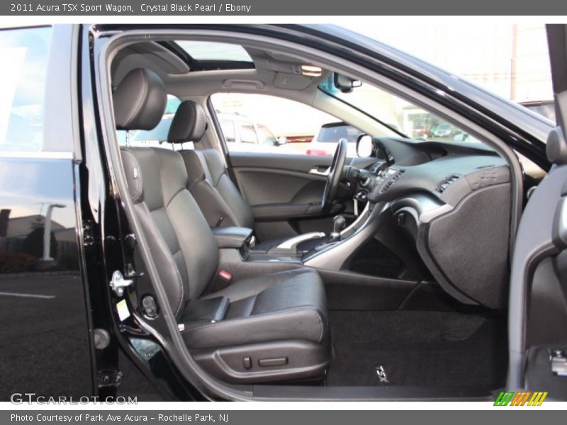 Crystal Black Pearl / Ebony 2011 Acura TSX Sport Wagon