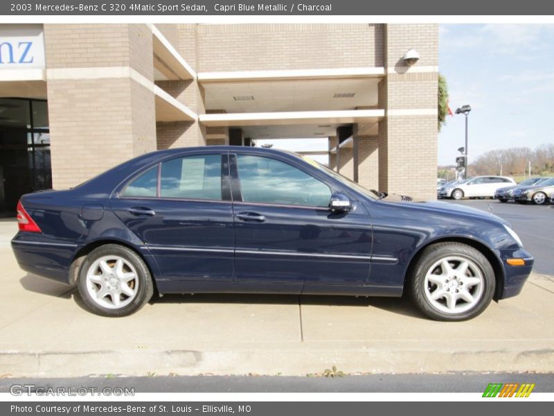Capri Blue Metallic / Charcoal 2003 Mercedes-Benz C 320 4Matic Sport Sedan