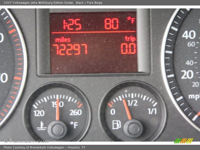Black / Pure Beige 2007 Volkswagen Jetta Wolfsburg Edition Sedan