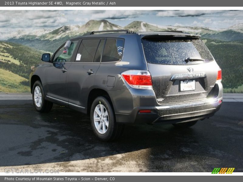 Magnetic Gray Metallic / Ash 2013 Toyota Highlander SE 4WD