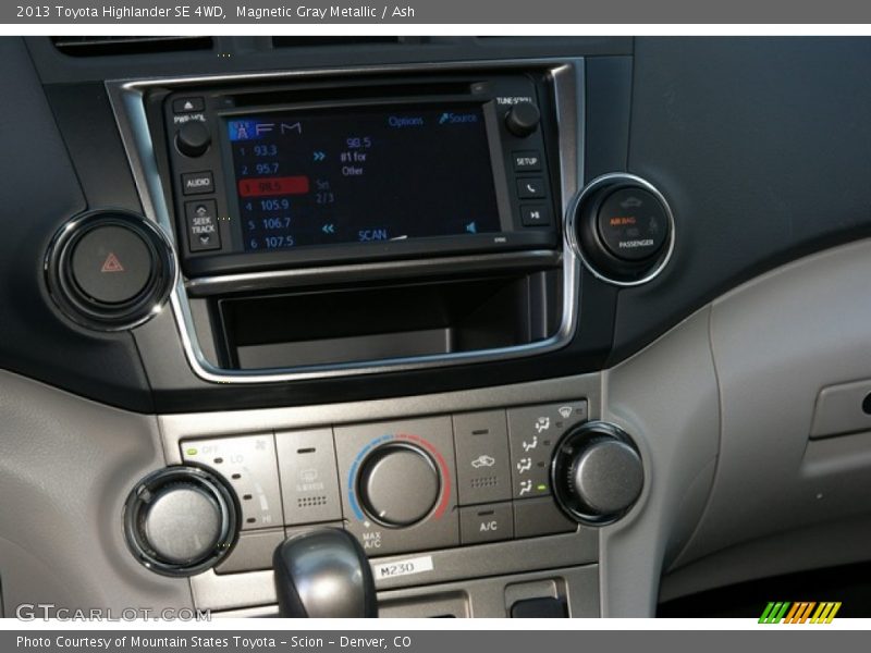 Magnetic Gray Metallic / Ash 2013 Toyota Highlander SE 4WD