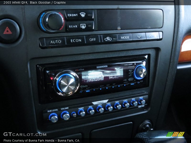 Black Obsidian / Graphite 2003 Infiniti QX4