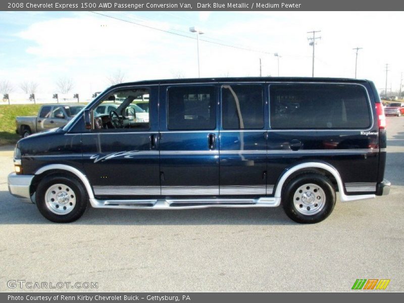  2008 Express 1500 AWD Passenger Conversion Van Dark Blue Metallic