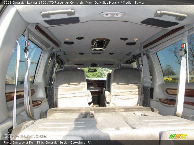 Dark Blue Metallic / Medium Pewter 2008 Chevrolet Express 1500 AWD Passenger Conversion Van