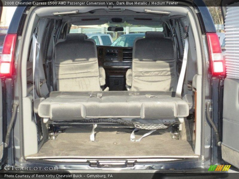 Dark Blue Metallic / Medium Pewter 2008 Chevrolet Express 1500 AWD Passenger Conversion Van