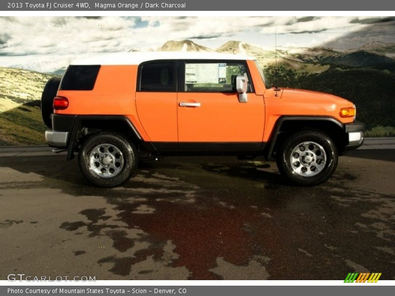 Magma Orange / Dark Charcoal 2013 Toyota FJ Cruiser 4WD