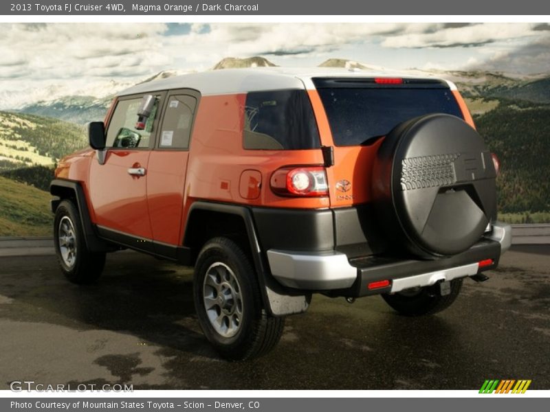 Magma Orange / Dark Charcoal 2013 Toyota FJ Cruiser 4WD