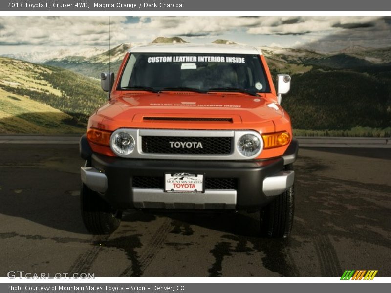 Magma Orange / Dark Charcoal 2013 Toyota FJ Cruiser 4WD