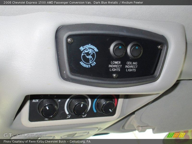 Controls of 2008 Express 1500 AWD Passenger Conversion Van
