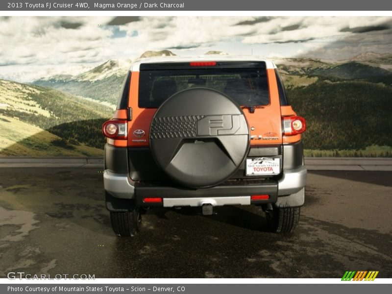 Magma Orange / Dark Charcoal 2013 Toyota FJ Cruiser 4WD