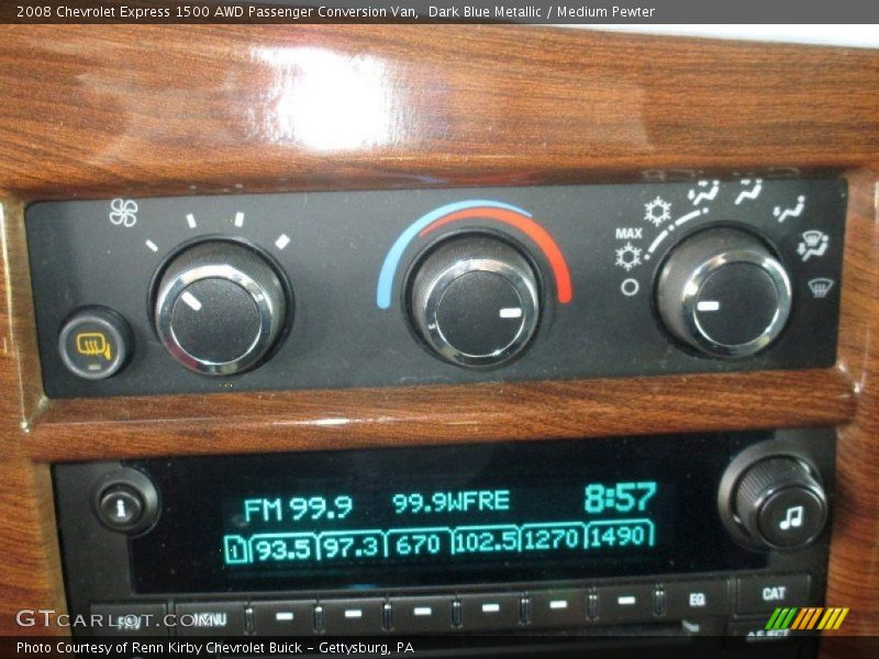 Controls of 2008 Express 1500 AWD Passenger Conversion Van