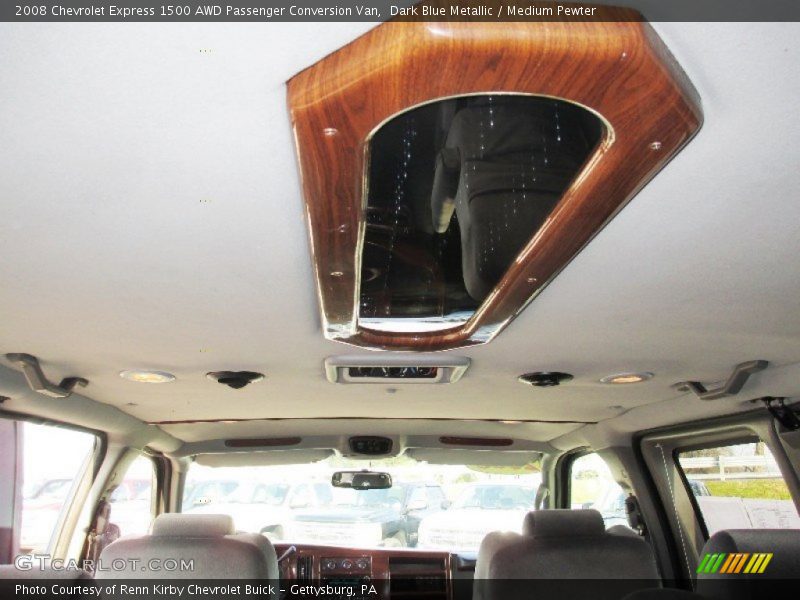 Dark Blue Metallic / Medium Pewter 2008 Chevrolet Express 1500 AWD Passenger Conversion Van