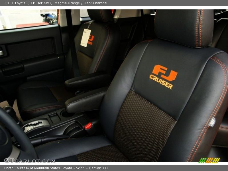 Magma Orange / Dark Charcoal 2013 Toyota FJ Cruiser 4WD