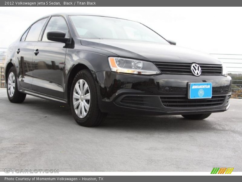 Black / Titan Black 2012 Volkswagen Jetta S Sedan