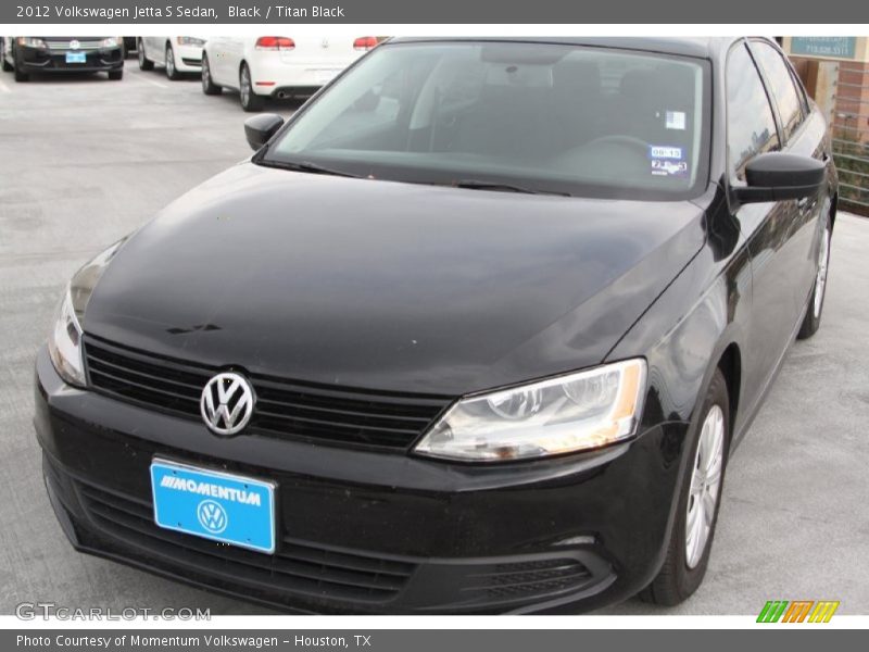 Black / Titan Black 2012 Volkswagen Jetta S Sedan