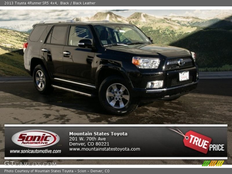 Black / Black Leather 2013 Toyota 4Runner SR5 4x4