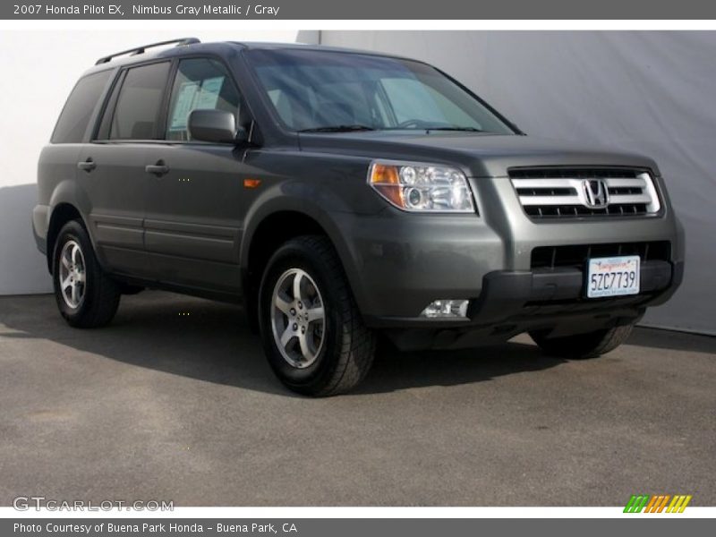 Nimbus Gray Metallic / Gray 2007 Honda Pilot EX
