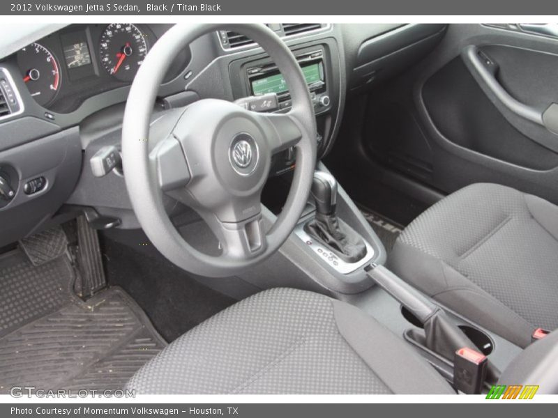 Black / Titan Black 2012 Volkswagen Jetta S Sedan