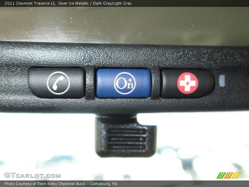 Silver Ice Metallic / Dark Gray/Light Gray 2011 Chevrolet Traverse LS