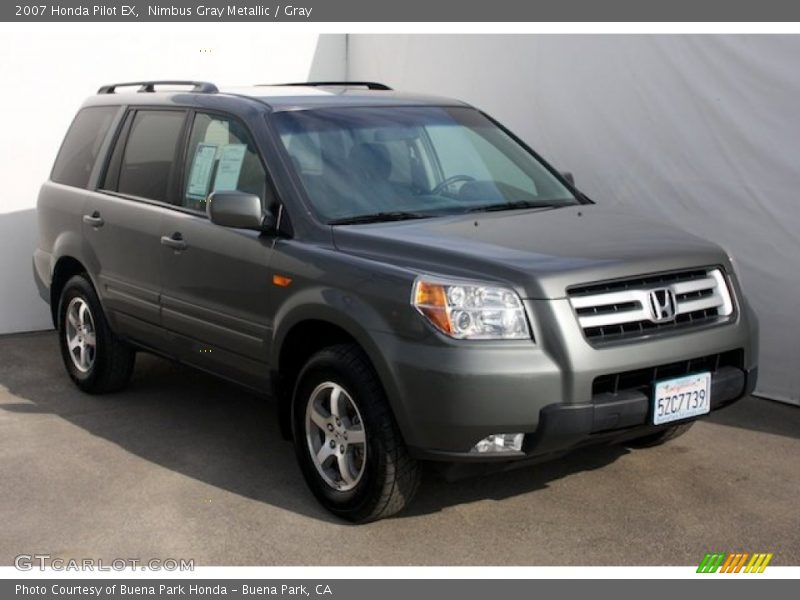 Nimbus Gray Metallic / Gray 2007 Honda Pilot EX