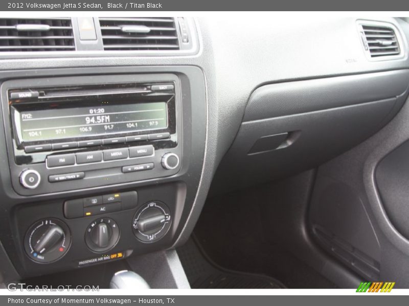 Black / Titan Black 2012 Volkswagen Jetta S Sedan