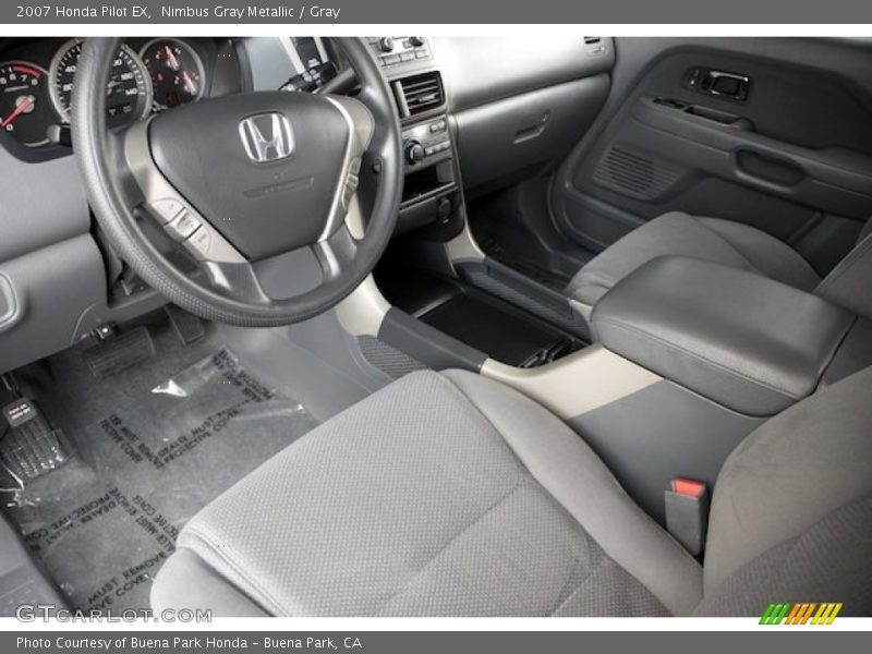 Nimbus Gray Metallic / Gray 2007 Honda Pilot EX