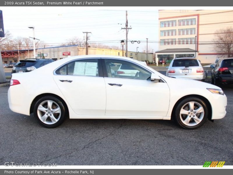 Premium White Pearl / Parchment 2009 Acura TSX Sedan