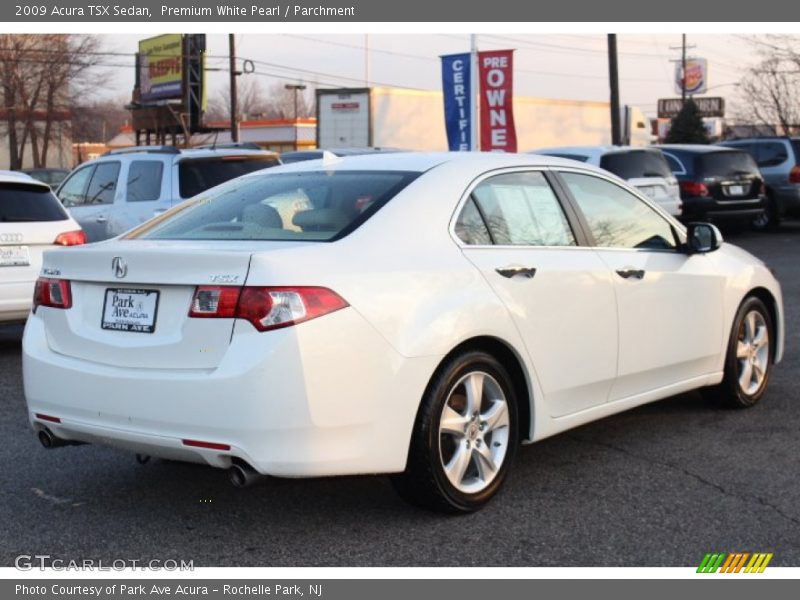 Premium White Pearl / Parchment 2009 Acura TSX Sedan