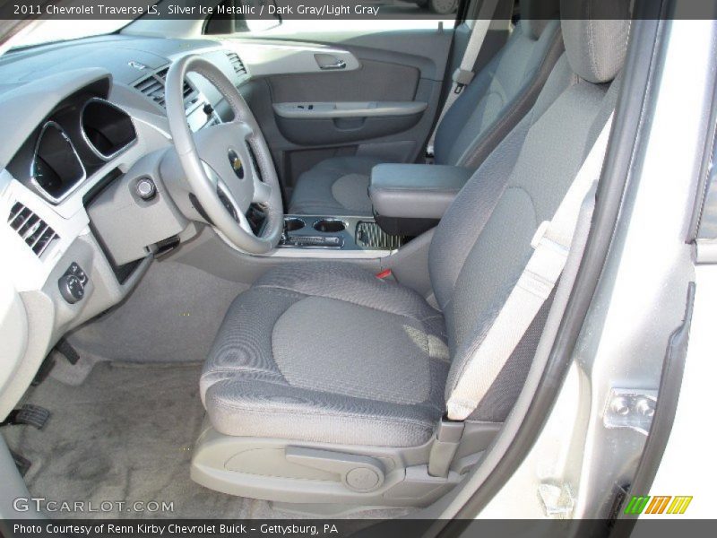 Silver Ice Metallic / Dark Gray/Light Gray 2011 Chevrolet Traverse LS