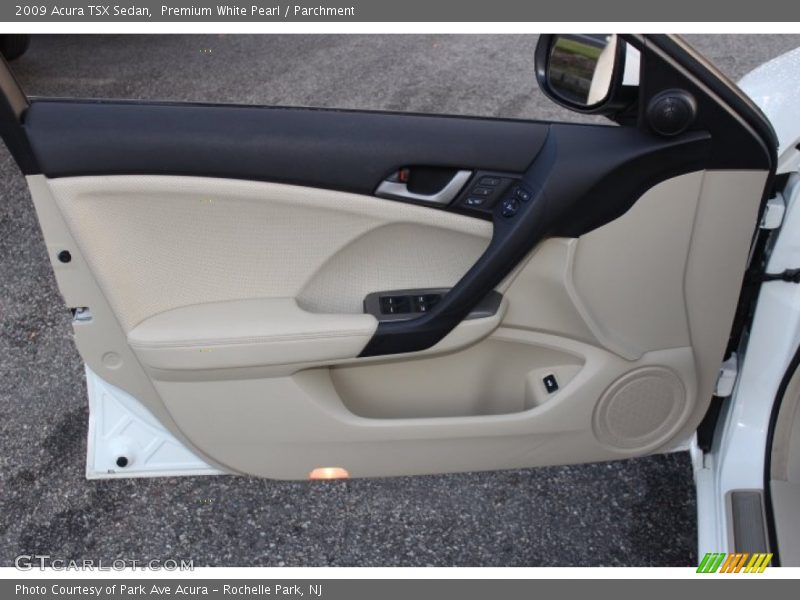 Premium White Pearl / Parchment 2009 Acura TSX Sedan
