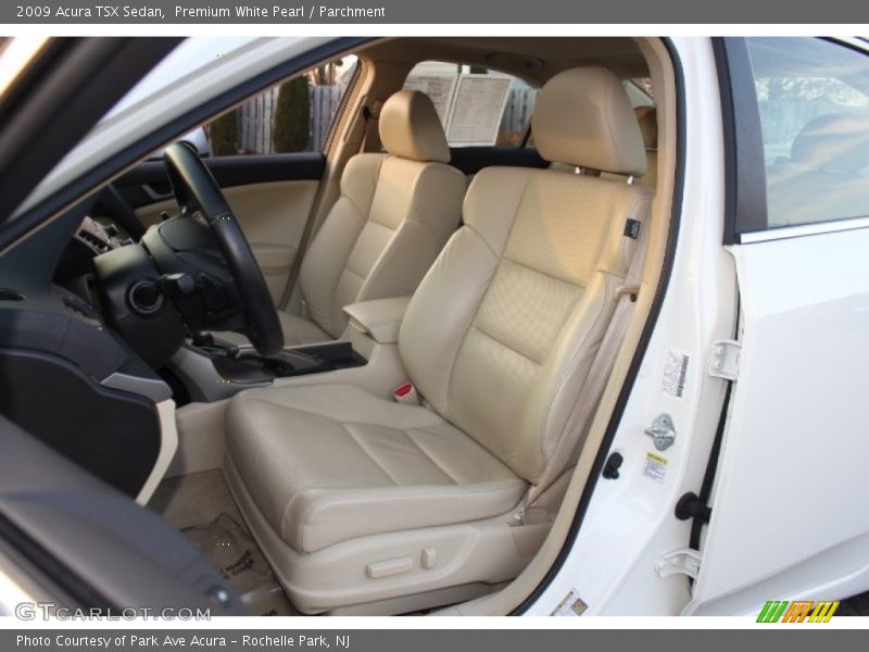 Premium White Pearl / Parchment 2009 Acura TSX Sedan